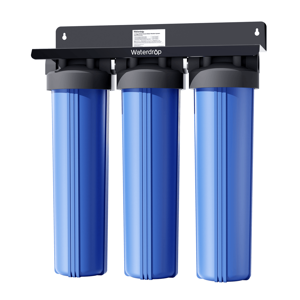 Waterdrop 3-Stage Whole House Water Filter System | Reduce Iron & Manganese - view 1