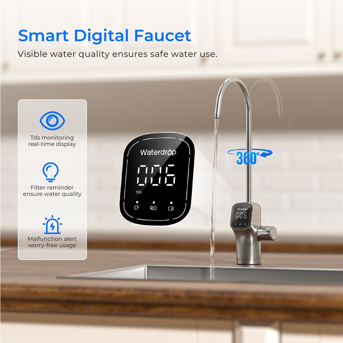 800 GPD Tankless Reverse Osmosis System - Waterdrop G3P800 - view 5