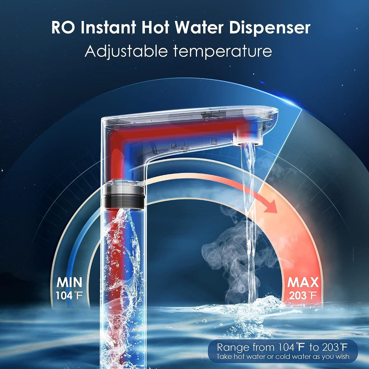 Waterdrop Instant Hot Water Dispenser, Reverse Osmosis System, K6 - view 4