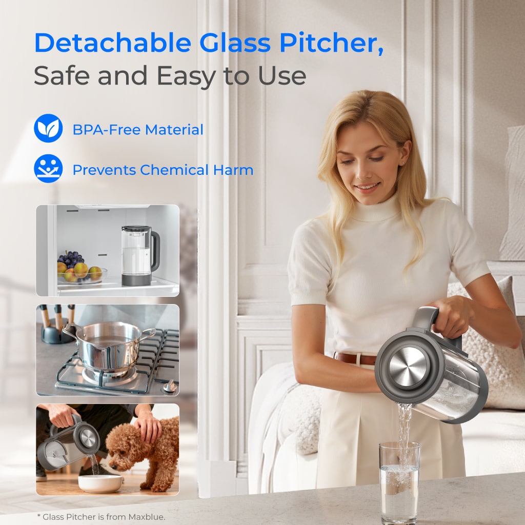Waterdrop M6H Instant Hot Reverse Osmosis System, Countertop RO Filter - view 6