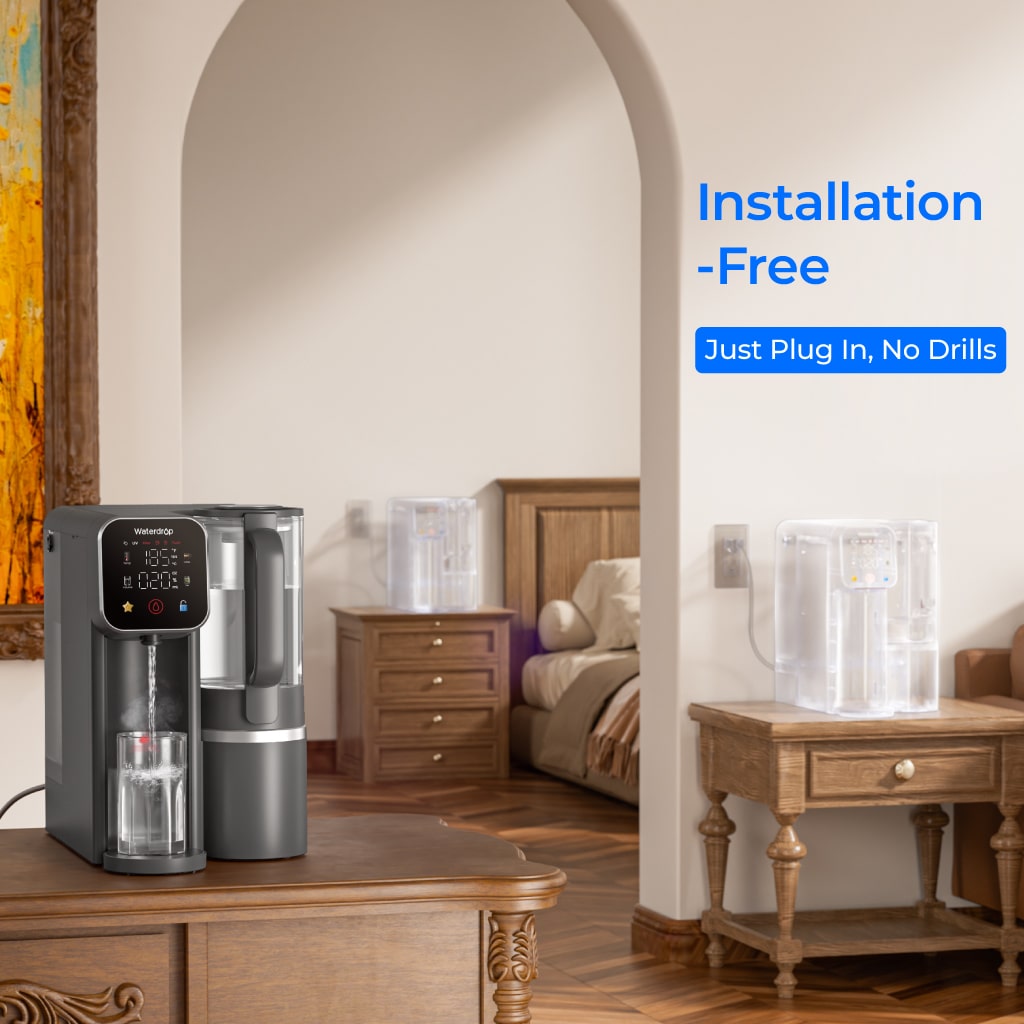 Waterdrop M6H Instant Hot Reverse Osmosis System, Countertop RO Filter - view 8
