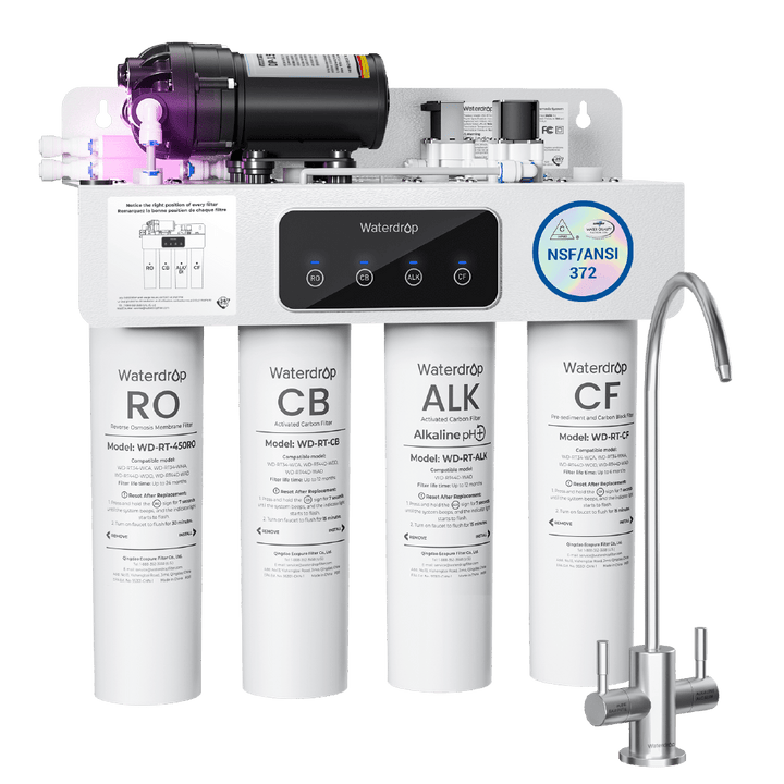 Waterdrop T4-A 450GPD Alkaline Dual Flow Reverse Osmosis System - view 1
