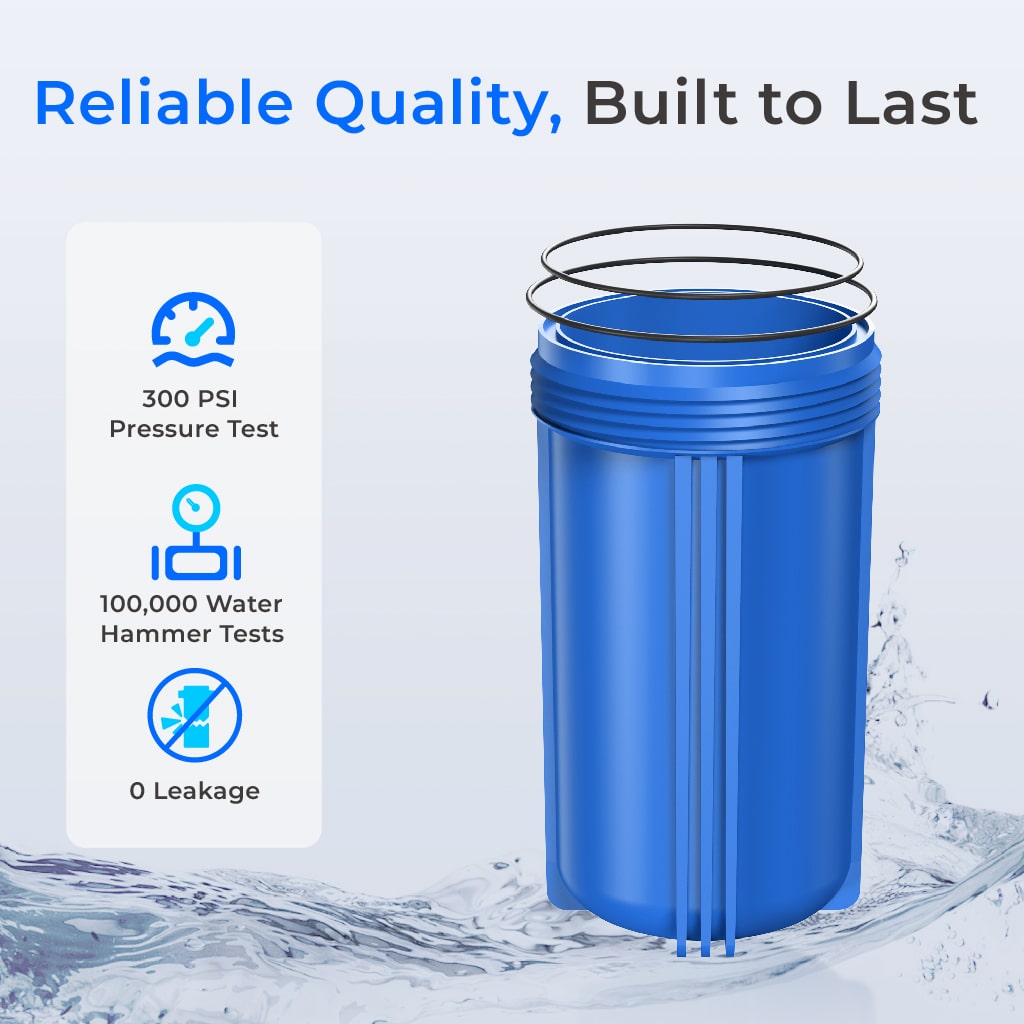 Waterdrop 2-Stage Whole House Water Filter System Reduce Iron&Manganese - view 7