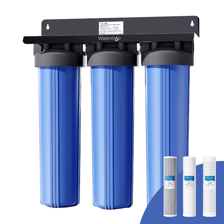 Waterdrop 3-Stage Whole House Water Filter System with Carbon Filter & Sediment Filter - view 1