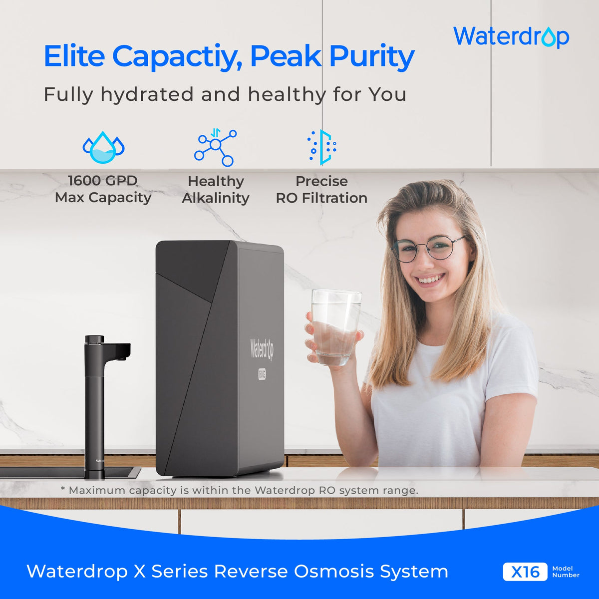 Waterdrop X Series Undersink Reverse Osmosis System, X16 - view 2
