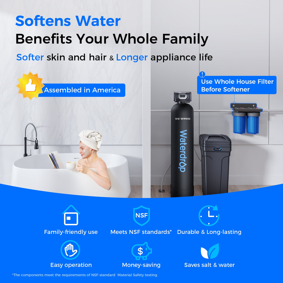 Waterdrop WHR01 water softener series - detail 1